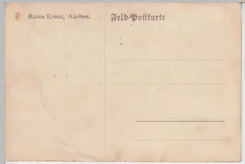 (113522) Künstler AK Gruß aus Aachen, Rathaus, Litho., Feldpostkarte, bis 1918