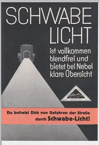 (D55) Schwabe Licht Werbeprospekt 1930er