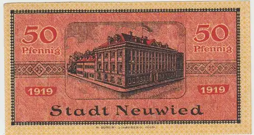 (D240) Notgeld der Stadt Neuwied, 50 Pf., 1919