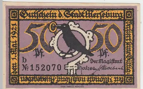 (D255) Notgeld der Stadt Merseburg, 50 Pf., 1921