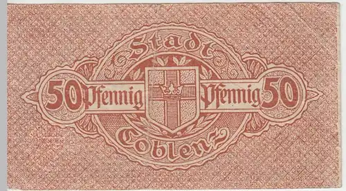 (D256) Notgeld der Stadt Koblenz, 50 Pf., 1919