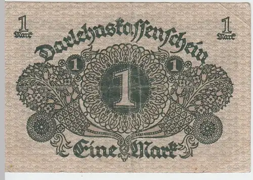 (D285) Darlehenskassenschein 1 Mark, Berlin März 1920