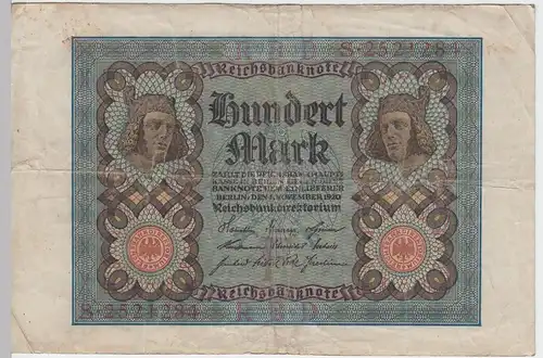 (D288) Reichsbanknote, 100 Mark, Berlin November 1920