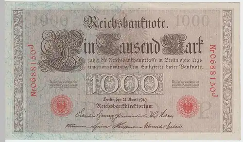 (D290) Reichsbanknote, 1.000 Mark, Berlin April 1910