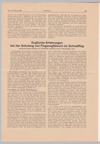 (D504) 12x original Zeitungsartikel aus "Luftwissen" 1936