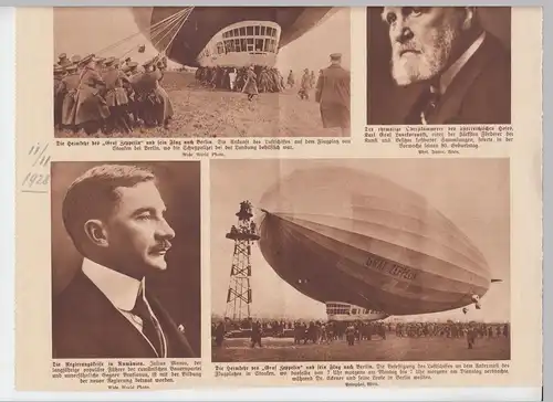 (D516) Zeitungsartikel Wien, Zeppelin in Berlin Staaken 11.11.1928