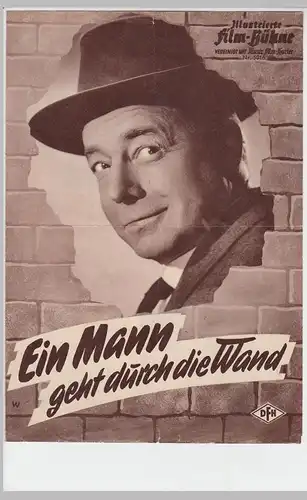 (D570) Filmprogramm "Ein Mann geht durch die Wand" 1959