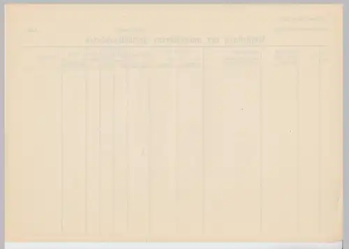 (D682) Ballonfahrt, orig. Formular leer - Auflistung Ballonfahrten 1930er