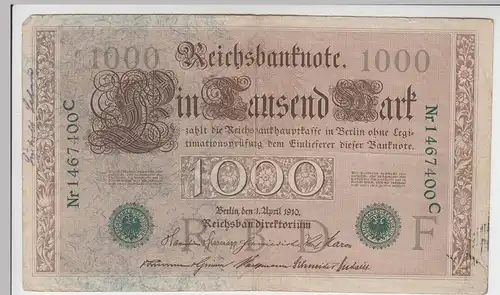 (D697) Reichsbanknote 1000 Mark, Berlin 1910
