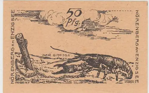 (D757) Notgeld der Stadt Nörenberg, Ińsko, 50 Pfennig 1920