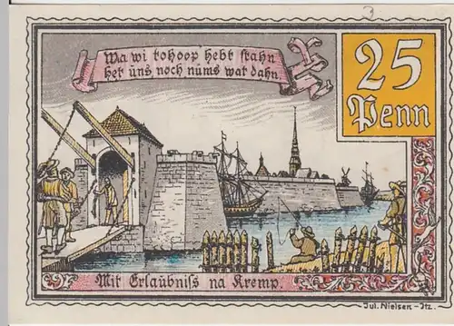(D760) Notgeld der Stadt Krempe (Steinburg), 25 Pfennig 1921