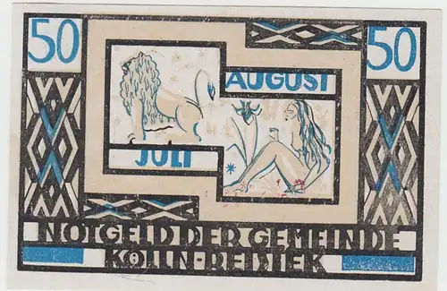 (D769) Notgeld der Gemeinde Kölln-Reisiek, 50 Pfennig 1921