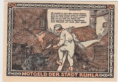 (D777) Notgeld der Stadt Ruhla, 50 Pfennig 1921, Motiv 4