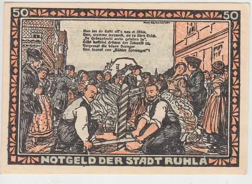 (D778) Notgeld der Stadt Ruhla, 50 Pfennig 1921, Motiv 5