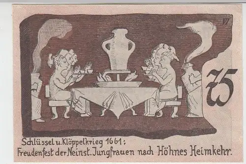 (D796) Notgeld der Gemeinde Neinstedt, 75 Pfennig 1921, Motiv 2