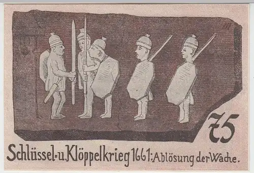 (D799) Notgeld der Gemeinde Neinstedt, 75 Pfennig 1921, Motiv 5