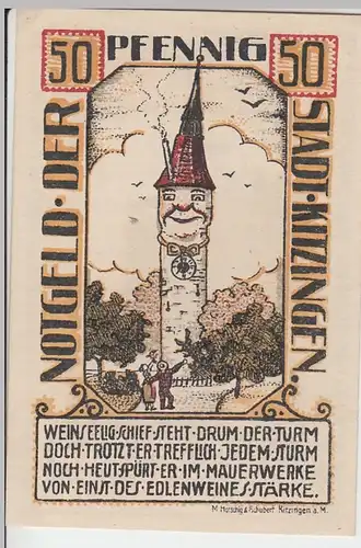 (D838) Notgeld der Stadt Kitzingen, 50 Pfennig 1921