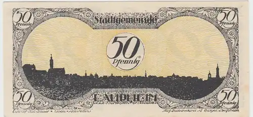 (D841) Notgeld der Stadt Laupheim, 50 Pfenning 1919