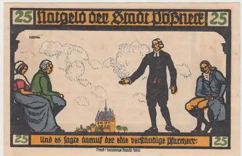 (D860) Notgeld der Stadt Pößneck, 25 Pfennig 1921, Motiv 3