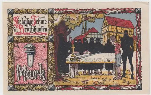 (D866) Notgeld der Stadt Bruchhausen (Höxter), 1 Mark 1921