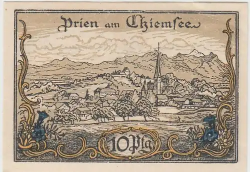 (D875) Notgeld der Stadt Prien a. Chiemsee, 10 Pfennig 1920
