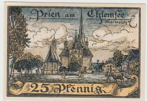 (D939) Notgeld der Stadt Prien a. Chiemsee, 25 Pfennig