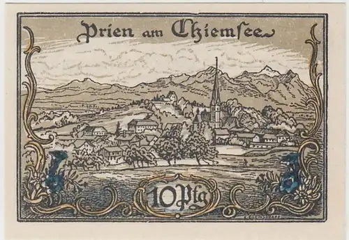 (D940) Notgeld der Stadt Prien a. Chiemsee, 10 Pfennig