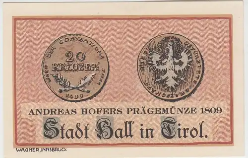 (D947) Notgeld der Stadt Hall i. Tirol, 40 Heller 1920