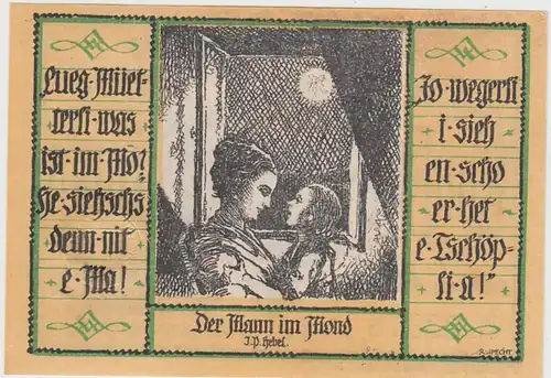 (D952) Notgeld der Stadt Schopfheim, 50 Pfennig 1921, Motiv 5