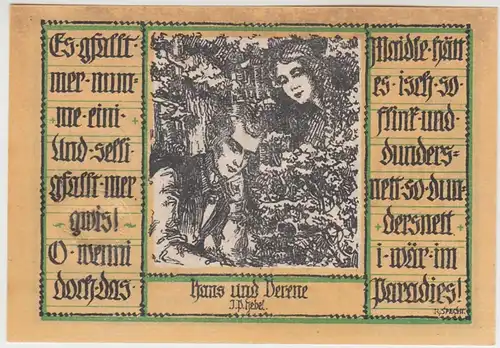 (D955) Notgeld der Stadt Schopfheim, 50 Pfennig 1921, Motiv 1