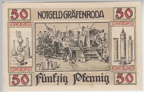(D960) Notgeld der Gemeinde Gräfenroda, 50 Pfennig 1921