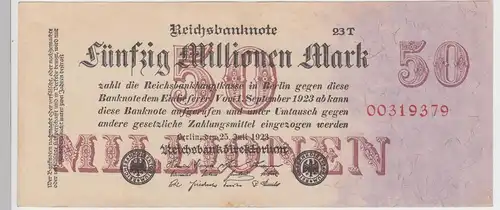 (D969) Geldschein Reichsbanknote, 50 Millionen Mark 1923, Inflation