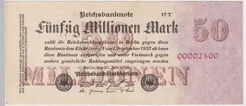 (D976) Geldschein Reichsbanknote, 50 Millionen Mark 1923, Inflation