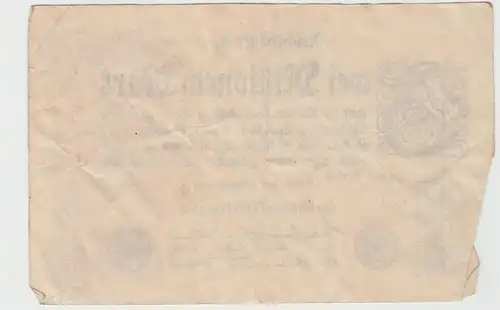 (D1009) Geldschein Reichsbanknote, 2 Millionen Mark 1923, Inflation