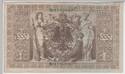 (D1016) Geldschein Reichsbanknote, 1.000 Mark 1910