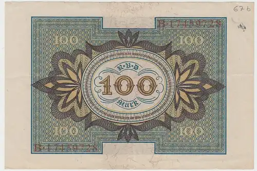 (D1022) Geldschein Reichsbanknote, 100 Mark 1920