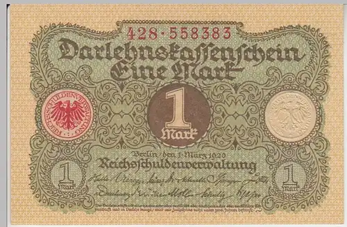 (D1023) Geldschein Darlehnskassenschein, 1 Mark 1920