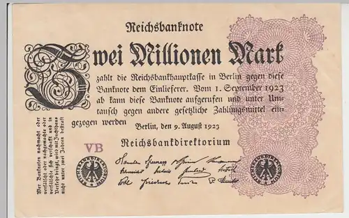 (D1030) Geldschein Reichsbanknote, 2 Millionen Mark 1923, Inflation