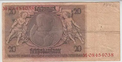 (D1034) Geldschein Reichsbanknote, 20 Mark 1929
