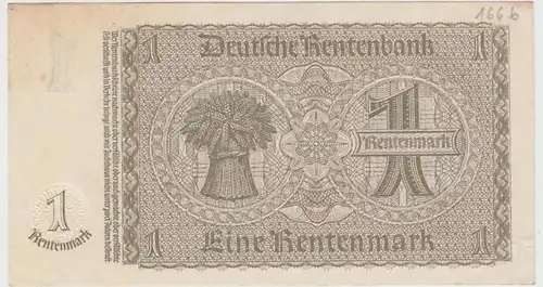 (D1036) Geldschein Rentenbankschein, 1 Rentenmark 1937