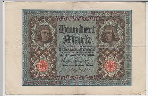 (D1054) Geldschein Reichsbanknote, 100 Mark 1920