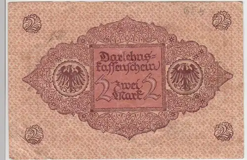 (D1055) Geldschein Darlehnskassenschein, 2 Mark 1920