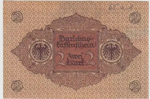 (D1056) Geldschein Darlehnskassenschein, 2 Mark 1920