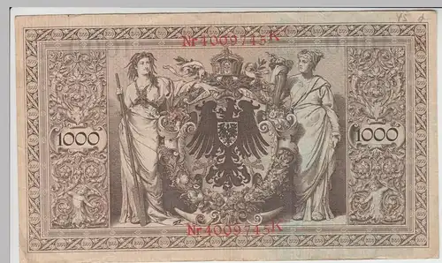 (D1063) Geldschein Reichsbanknote, 1.000 Mark 1910