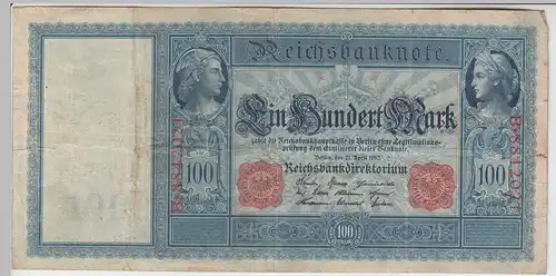 (D1065) Geldschein Reichsbanknote, 100 Mark 1910