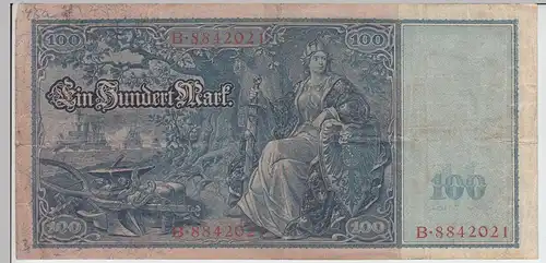 (D1065) Geldschein Reichsbanknote, 100 Mark 1910