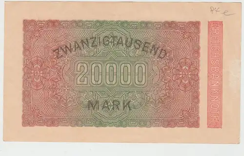 (D1076) Geldschein Reichsbanknote, 20.000 Mark 1923, Inflation