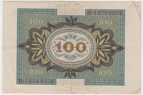 (D1081) Geldschein Reichsbanknote, 100 Mark 1920