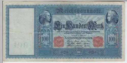 (D1091) Geldschein Reichsbanknote, 100 Mark 1910