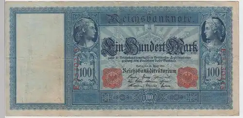(D1098) Geldschein Reichsbanknote, 100 Mark 1910